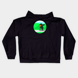 Cthulhu On a Bike Kids Hoodie